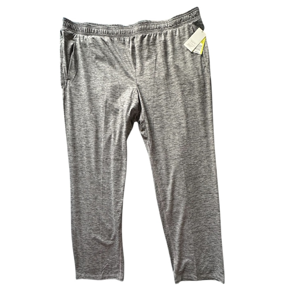All in Motion Space Dye Heather Gray Stretch Track Pants Size XXL